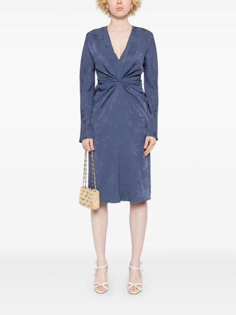 ETRO jacquard midi dress - Blue - zdjęcie produktu nr 2