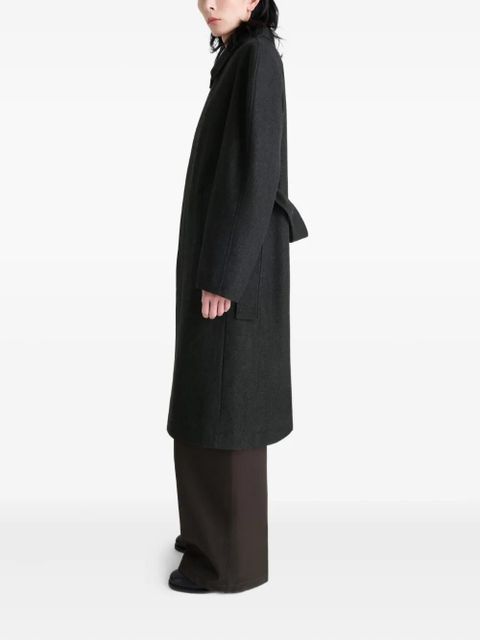 LEMAIRE raglan-sleeve belted coat - Black