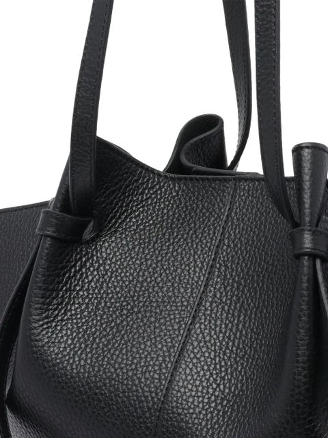 Yuzefi Mochi pebble-grain two-strap shoulder bag - Black