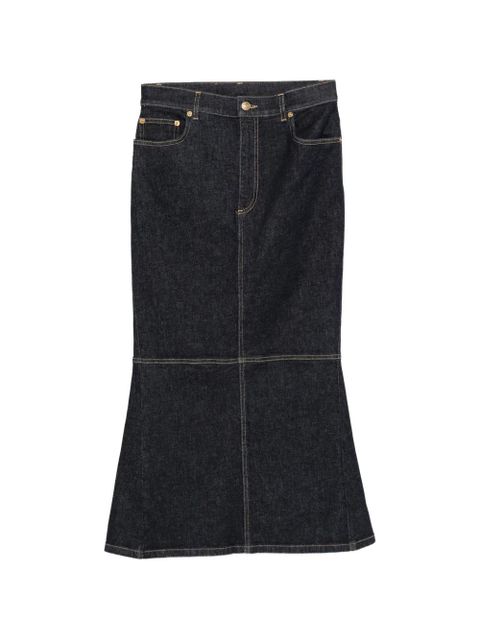 Moschino panelled flared skirt - Blue - zdjęcie produktu nr 1