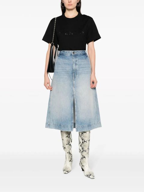 Givenchy rhinestone-embellishment cotton T-shirt - Black - zdjęcie produktu nr 2