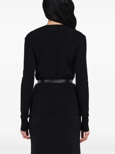 Ferragamo belted cardigan - Black