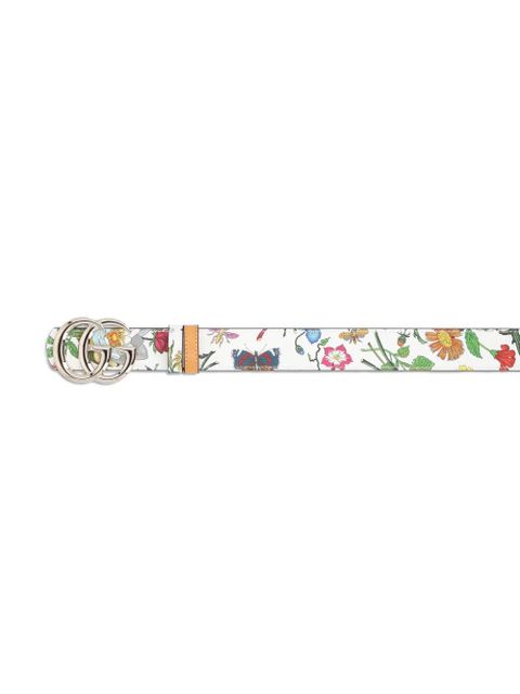 Gucci GG floral-pattern belt - Neutrals