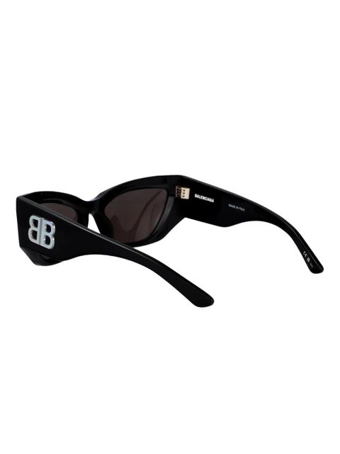 Balenciaga Eyewear bb-logo geometric-frame sunglasses - Black