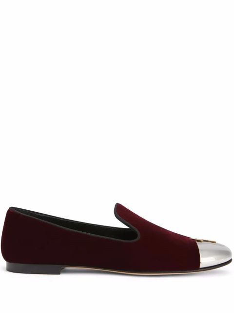 Giuseppe Zanotti Dalila Cup toe-cap loafers - Red - zdjęcie produktu nr 1