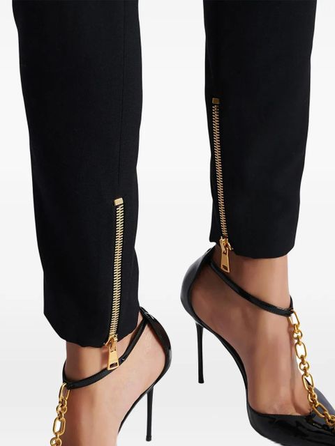Balmain zipped-cuffs trousers - Black