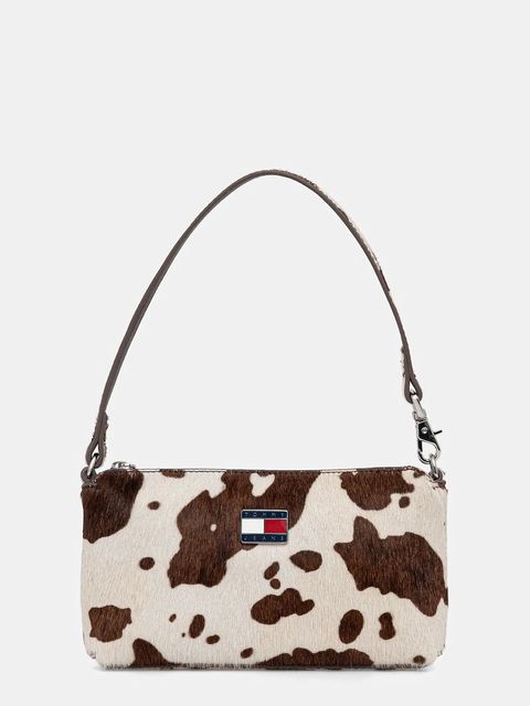 Tommy Jeans portfel skórzany damski kolor beżowy AW0AW18091 - zdjęcie produktu nr 1