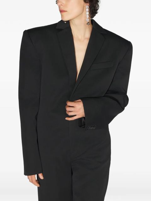 Jean Paul Gaultier lacing-detail tailored jumpsuit - Black