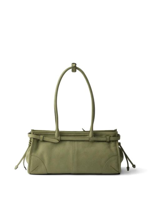 Prada Bonnie medium nubuck leather handbag - Green - zdjęcie produktu nr 2