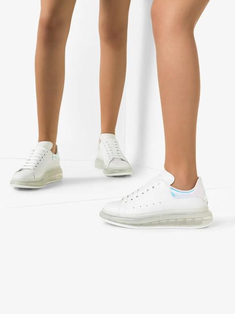 Alexander McQueen oversized two-tone sneakers - White
