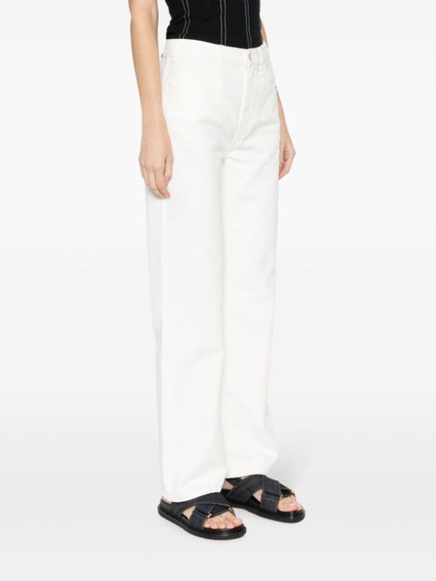 Chloé low-rise flared jeans - White
