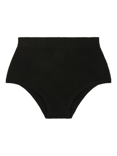 Alanui finest ribbed short - Black - zdjęcie produktu nr 1