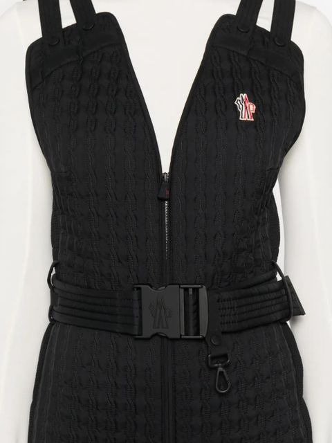 Moncler Grenoble quilted belted jumpsuit - Black