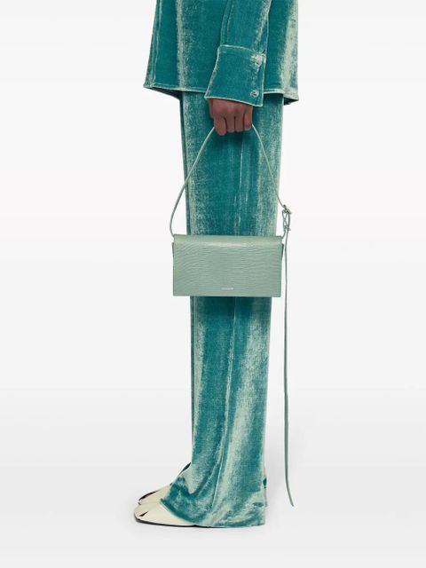 Jil Sander All-Day snakeskin-effect shoulder bag - Green - zdjęcie produktu nr 2