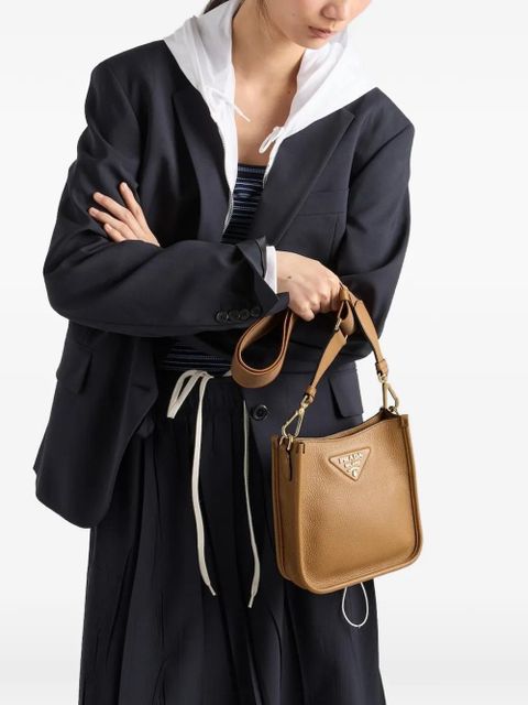 Prada mini leather shoulder bag - Brown