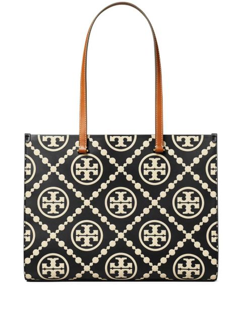 Tory Burch T Monogram Contrast tote bag - Black - zdjęcie produktu nr 1