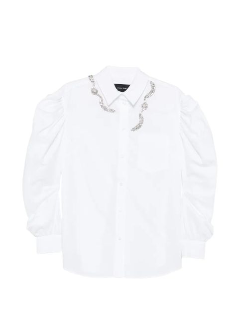 Simone Rocha draped sleeve shirt - White - zdjęcie produktu nr 1