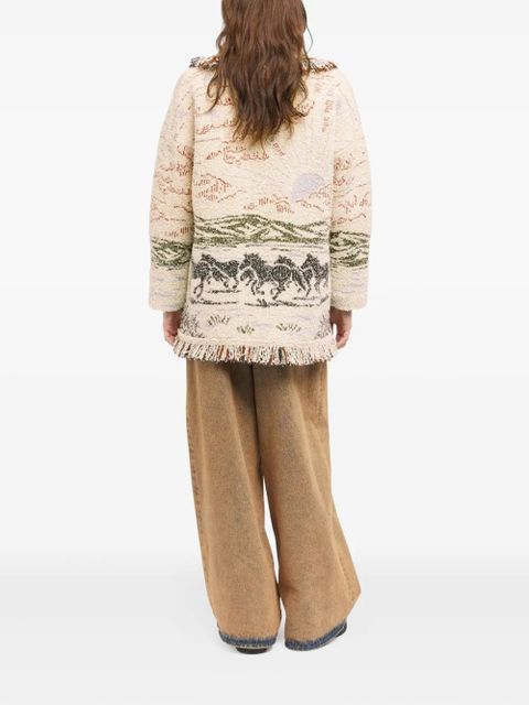 Alanui Sunset Riders cardigan - Neutrals