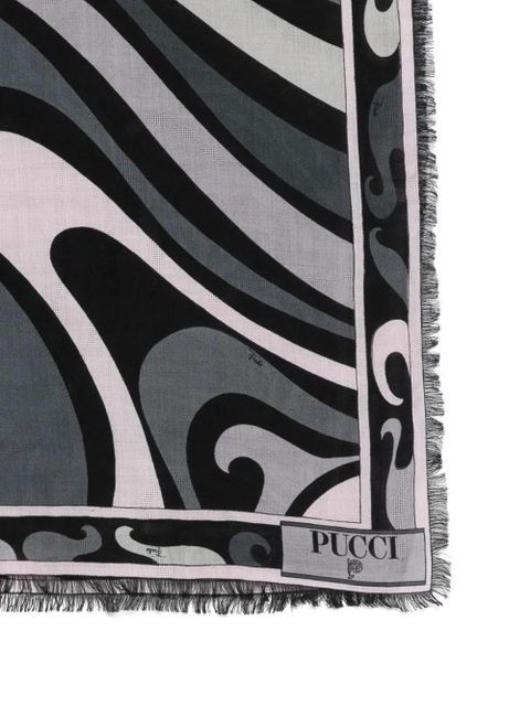PUCCI fringed scarf - Black