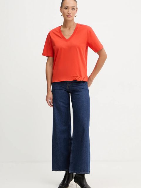 Karl Lagerfeld t-shirt bawełniany - zdjęcie produktu nr 1