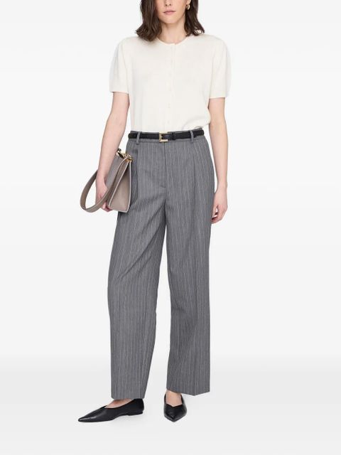 ANINE BING pinstripe-pattern trousers - Grey