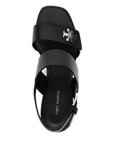 Tory Burch turnlock heeled sandals - Black