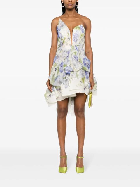 ZIMMERMANN Natura Draped mini dress - White