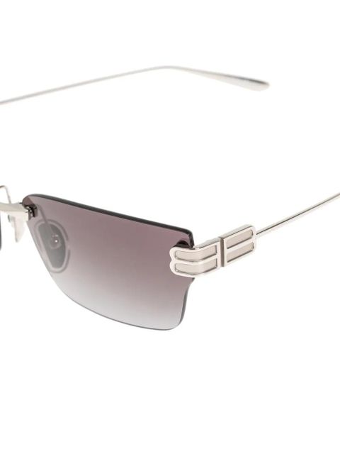 Balenciaga Eyewear BB-logo rimless sunglasses - Silver - zdjęcie produktu nr 2