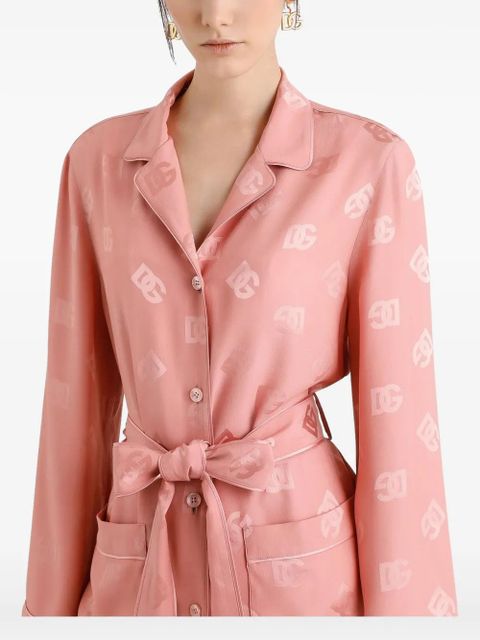 Dolce & Gabbana DNA silk jacquard shirt - Pink