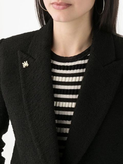 AMIRI single-breasted button-fastening jacket - Black