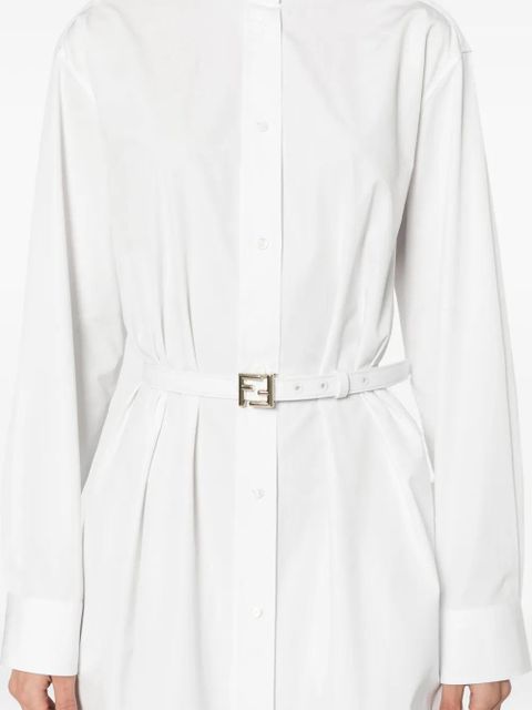 FENDI belted shirt dress - White
