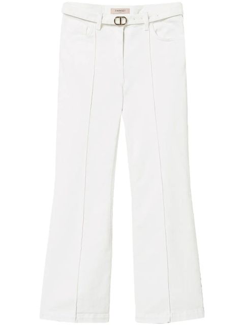 TWINSET belted trousers - White - zdjęcie produktu nr 1
