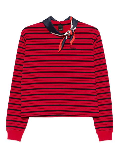 PINKO striped cotton top - Red - zdjęcie produktu nr 1