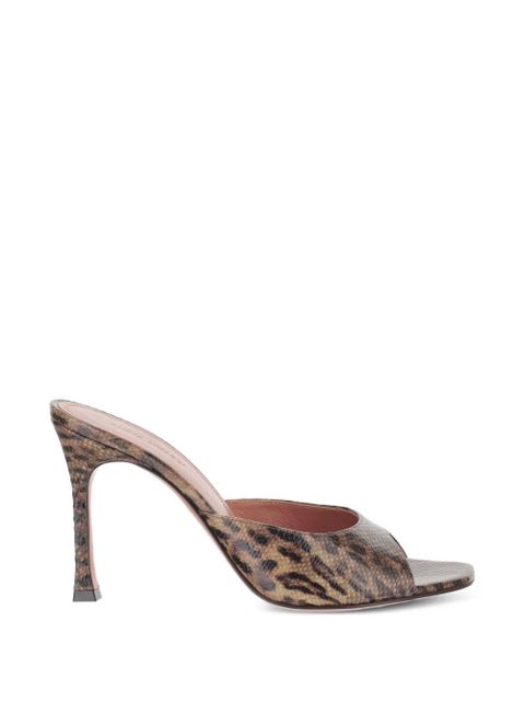 Amina Muaddi Alexa animal-print sandals - Brown - zdjęcie produktu nr 1