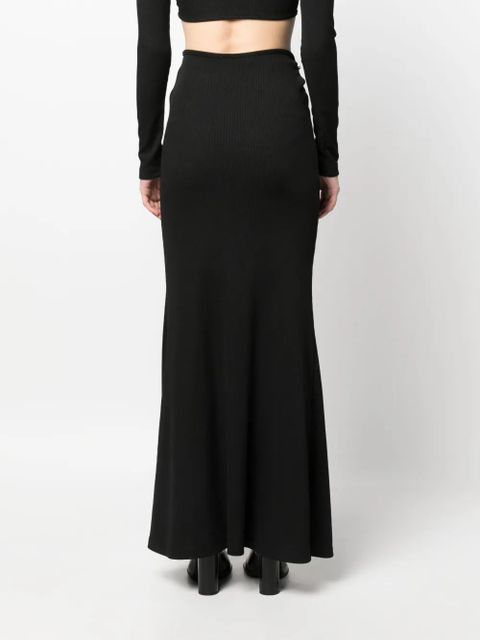 Christopher Esber Orbit ruched maxi skirt - Black