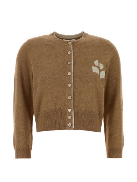 MARANT ÉTOILE crew-neck cardigan - Brown - zdjęcie produktu nr 1