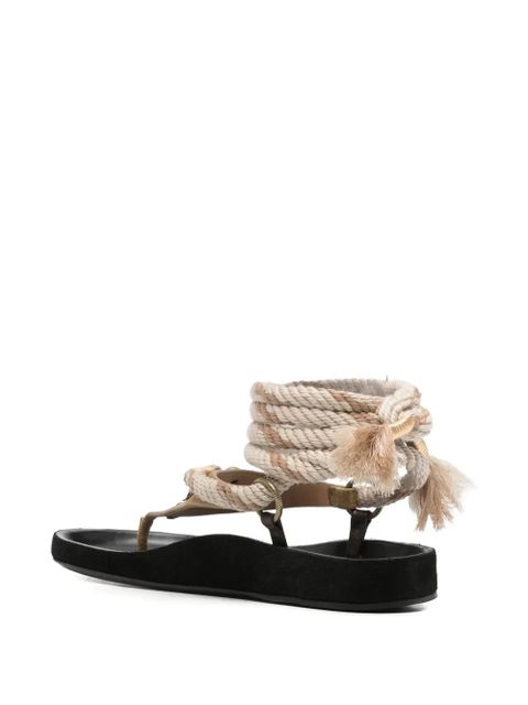ISABEL MARANT Onya flat sandals - Brown