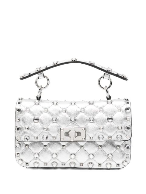 Valentino Garavani quilted stud tote bag - Silver - zdjęcie produktu nr 1