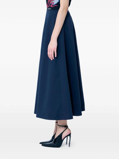 Balenciaga A-line midi skirt - Blue
