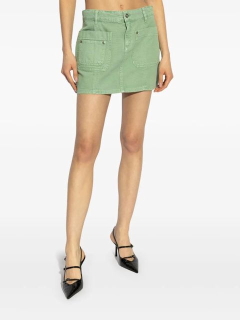 Blumarine cotton mini skirt - Green