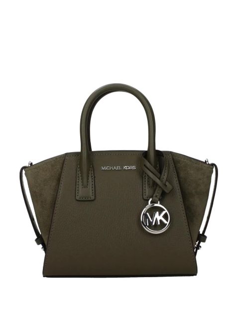 Michael Kors extra-small Avril suede-panelled tote bag - Green - zdjęcie produktu nr 1