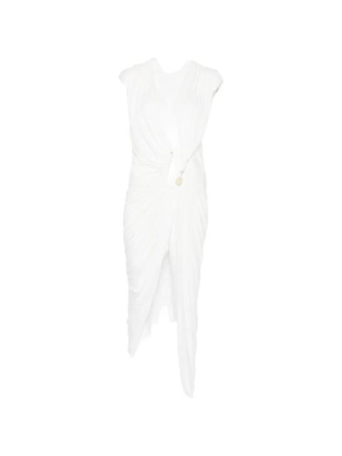 Christopher Esber Ripple ruched cut-out dress - White - zdjęcie produktu nr 1