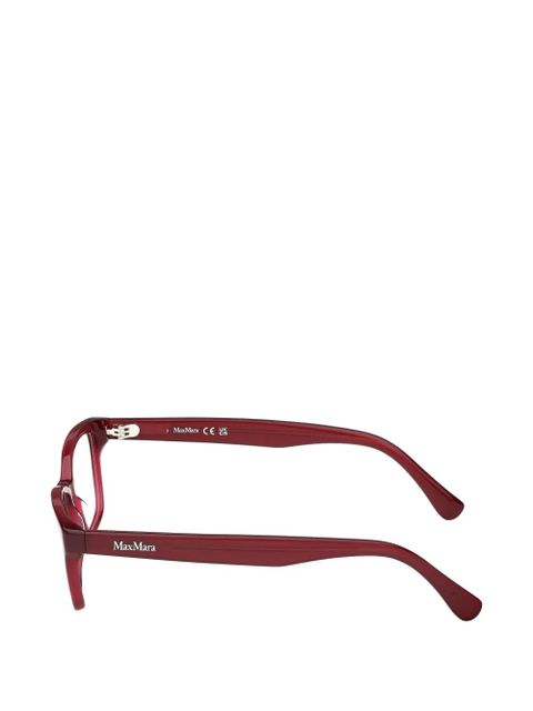 Max Mara Eyewear rectangle-frame glasses - Red