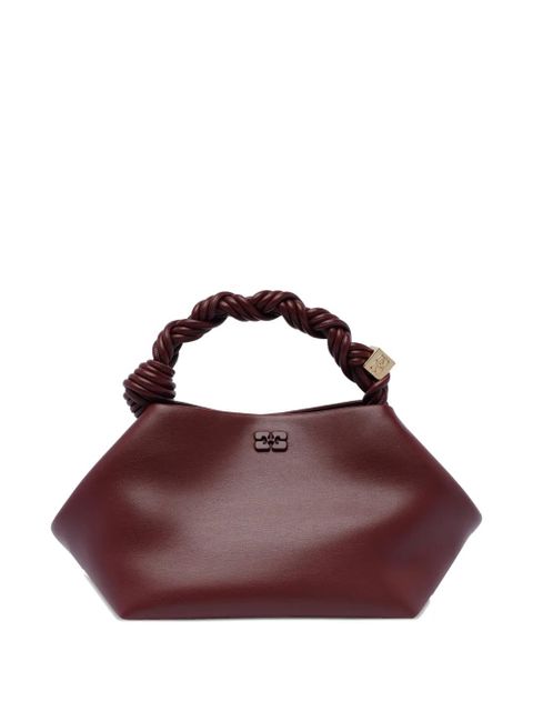 GANNI Bou braided-handle clutch bag - Red - zdjęcie produktu nr 1