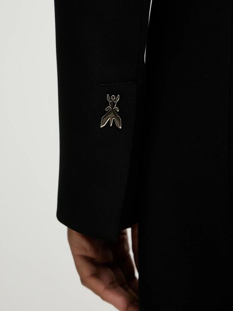 Patrizia Pepe płaszcz kolor czarny 8O0222 A6F5