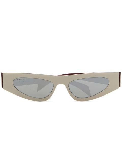 Gucci Eyewear logo-print sunglasses - Silver - zdjęcie produktu nr 1