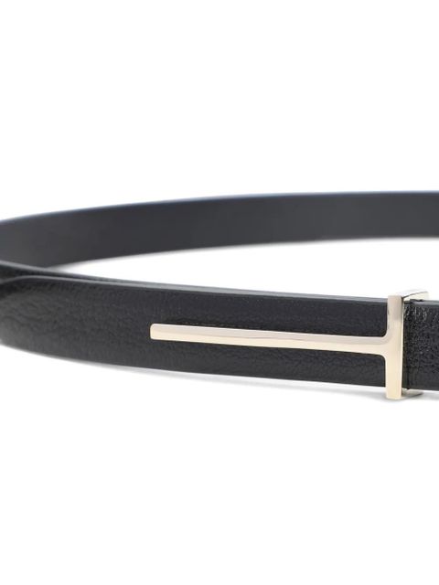 TOM FORD T-bar leather belt - Black - zdjęcie produktu nr 2
