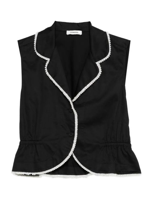 SANDRO sleeveless shirt - Black - zdjęcie produktu nr 1