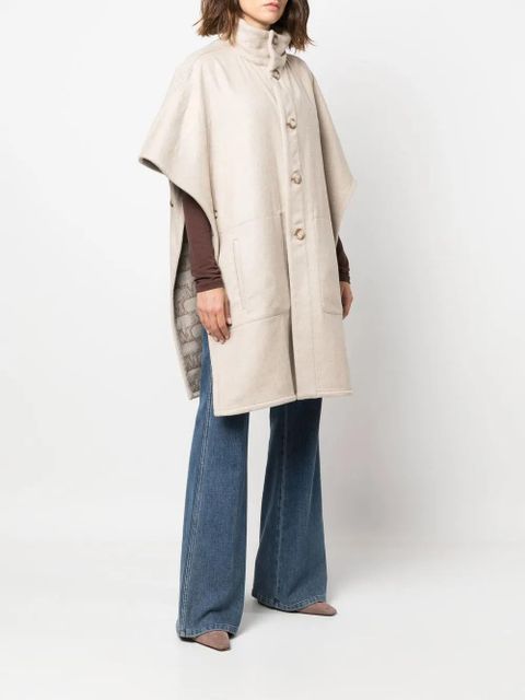 Max Mara Enica reversible monogram-pattern coat - Neutrals