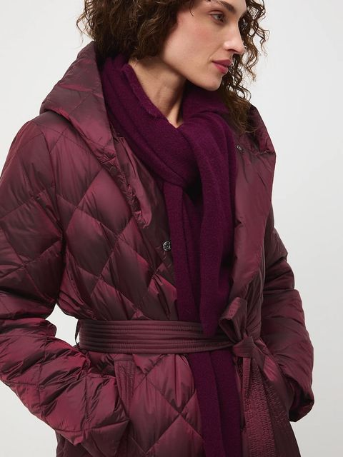 Medicine płaszcz puchowy damski kolor bordowy